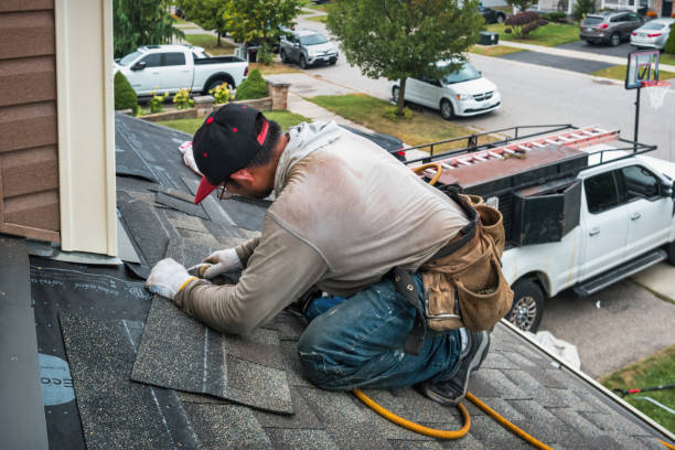 Professional Roof Installation technician working in Macclesfield, NC